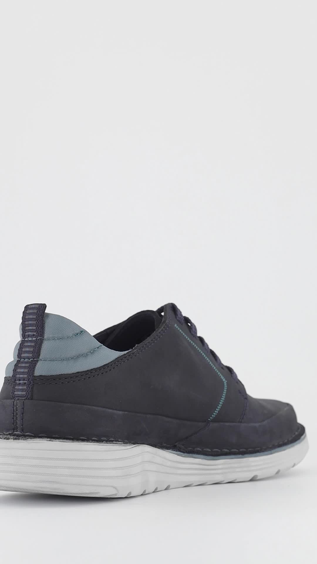 Pantofi casual de piele nabuc Brahnz Clarks (BRAHNZ-LOW-NAVY-NUBUCK-M ...